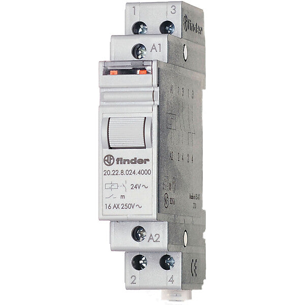 Finder Stromstoßschal.f.DIN-Schie 2S 230VAC 16A 20.22.8.230.4000